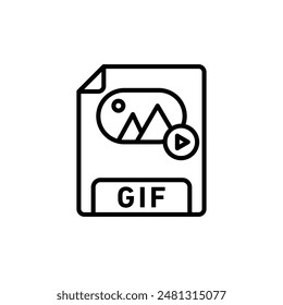 Icono Gif animado para medios digitales