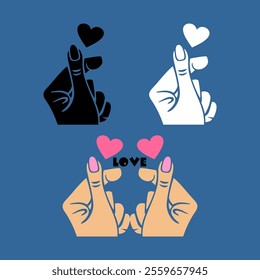 animated hands and love vectors and illustrations