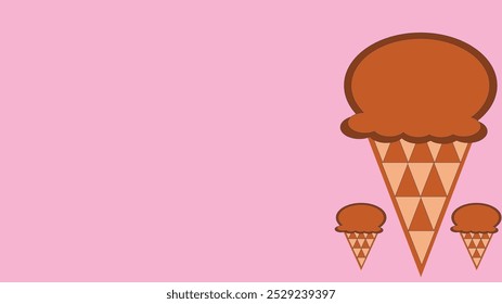 animated ice cream vector illustration