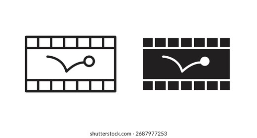 Animated icon for web designs. outline and clipart icons set