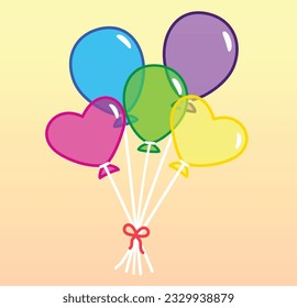 The animated image of a balloon in our video is vibrant and cheerful. It depicts a colorful balloon floating in the air, exuding a sense of joy and playfulness. The balloon is beautifully designed wit