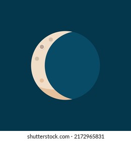 An Animated Moon Vector Illustration