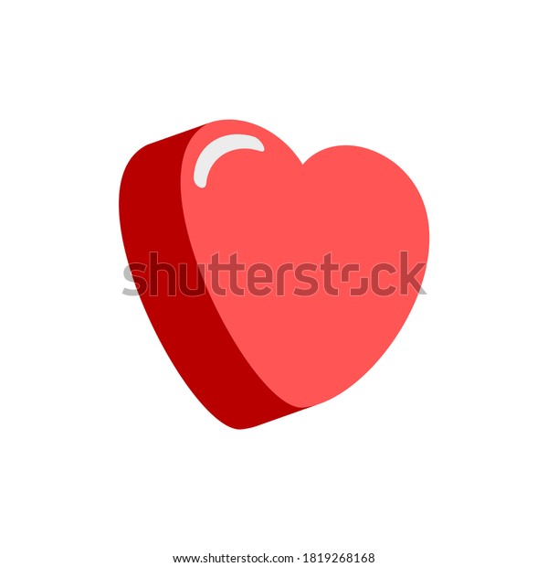 Animated Red Heart Icon Vector Stock Vector (Royalty Free) 1819268168 ...