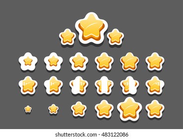 Animated stars for video game