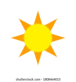 Animated Sun Vector Image Design