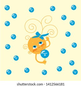 animated sunshine background with vitamin D
