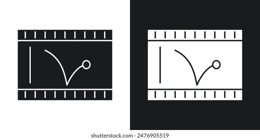 Animated thin vector icon collection.