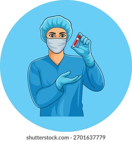 Animated vector holding anti virus, high resolution EPS file