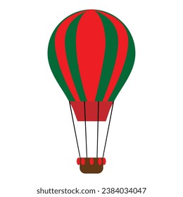 animated vector image of a hot air balloon