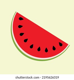 Animated Watermelon Half Slices Fresh Fruit Slice Vector Png For Cute Icon And Clipart For Summer And Kids Book In Fruits List Poster