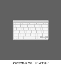 Animated White Keyboard Vector Icon