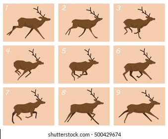 Animation Deer Running