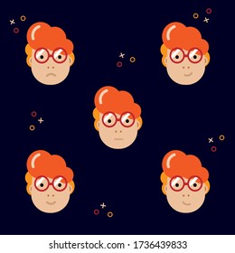 Animation Emotion  Characters Design Vector