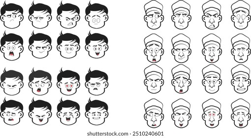 Animation Face Shape change cartoon