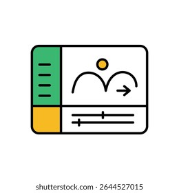 Animation Frame Icon vector stock illustration