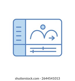 Animation Frame Icon vector stock illustration