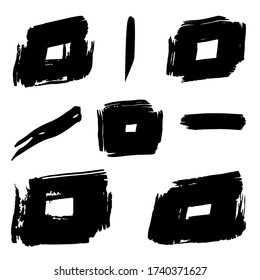 Animation isolierter Pinselstriche
