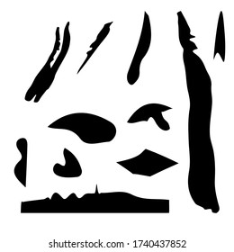 Animation of isolated brush strokes