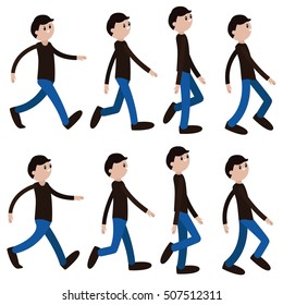 Animation Man Walking