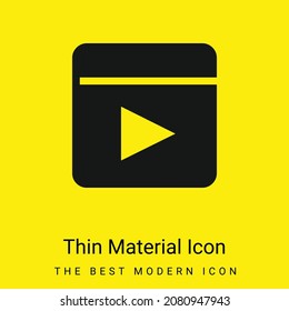 Icono de material amarillo brillante mínimo de animación