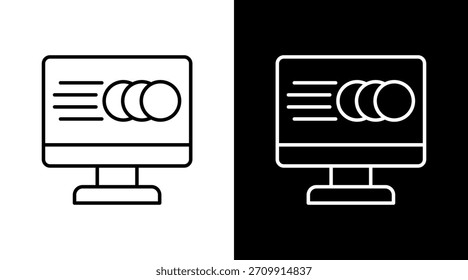 Animation Outline White Icon Set Design