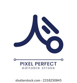Animation pixel perfect linear ui icon. Create animated video. Mobile application tool. Footage enhance. GUI, UX design. Outline isolated user interface element for app and web. Editable stroke