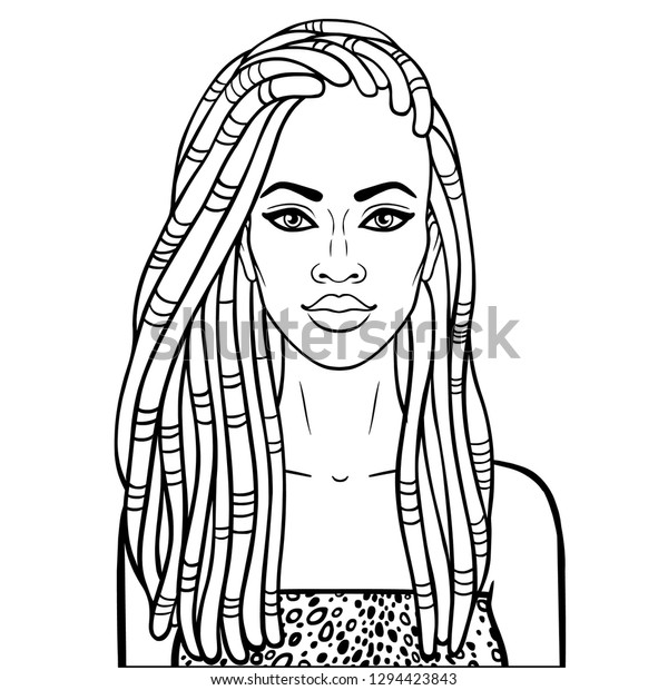 Dessin Femme Africaine Coloriage - Lettre Examples