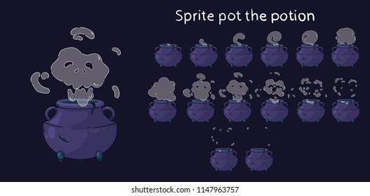 Animation pot. Sprite pot the potion.