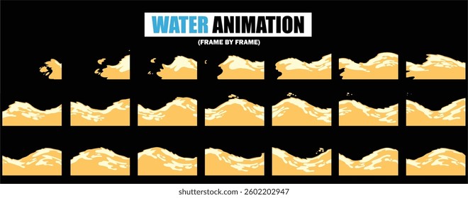 animation sprite sheet of water splash, liquid splashes, dripping water, ripples animation, fountain water fall animation, liquid explosion, sprite sheet of water, splash effect