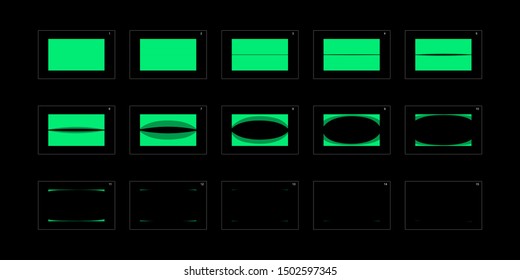 animation transitions effect. Sprite Sheet of transitions. Ready frame by frame animation for games, cartoon or animation. Animation transitions effect 55