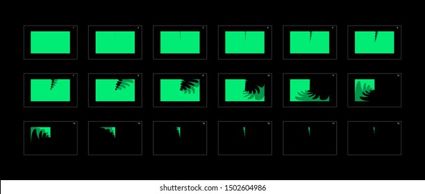 animation transitions effect. Sprite Sheet of transitions. Ready frame by frame animation for games, cartoon or animation. Animation transitions effect 53