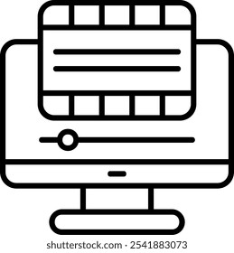 Animation Vector Icon Design Symbol
