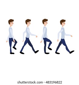 Animation walking man