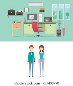 Animator Workspace Background and Character Concept