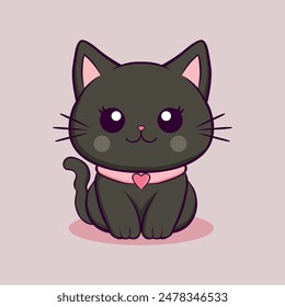 anime cartoon characters cute cats in spring pictures, happy cute, art, animals, kittens, pets, graphics, cats,