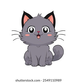 personagens de desenhos animados de anime gatos bonitos em fotos de primavera, bonitinhos felizes, arte, animais, gatinhos, animais de estimação, gráficos, gatos,