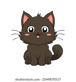 personagens de desenhos animados de anime gatos bonitos em fotos de primavera, bonitinhos felizes, arte, animais, gatinhos, animais de estimação, gráficos, gatos,