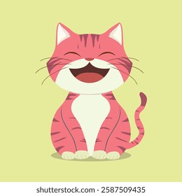 anime cartoon characters cute cats in spring pictures, happy cute, art, animals, kittens, pets, graphics, cats,