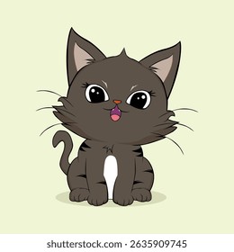 personagens de desenhos animados de anime gatos bonitos em fotos de primavera, bonitinhos felizes, arte, animais, gatinhos, animais de estimação, gráficos, gatos
