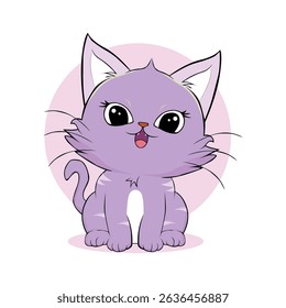 personagens de desenhos animados de anime gatos bonitos em fotos de primavera, bonitinhos felizes, arte, animais, gatinhos, animais de estimação, gráficos, gatos
