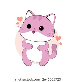 personagens de desenhos animados de anime gatos bonitos em fotos de primavera, bonitinhos felizes, arte, animais, gatinhos, animais de estimação, gráficos, gatos,