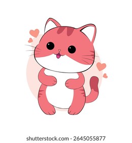 personagens de desenhos animados de anime gatos bonitos em fotos de primavera, bonitinhos felizes, arte, animais, gatinhos, animais de estimação, gráficos, gatos,