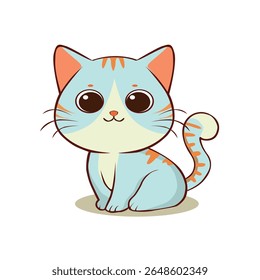 anime cartoon characters cute cats in spring pictures, happy cute, art, animals, kittens, pets, graphics, cats