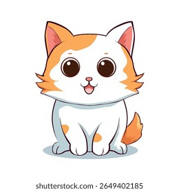 personagens de desenhos animados de anime gatos bonitos em fotos de primavera, bonitinhos felizes, arte, animais, gatinhos, animais de estimação, gráficos, gatos