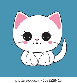 anime cartoon characters cute, happy cute, art, animals, kittens, pets, graphics, cats