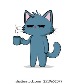 anime cartoon cute cat characters in spring, pictures, cute congratulations, art, animals, kittens, pets, graphics, cats
