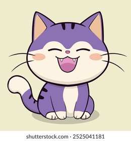 anime cartoon cute cat characters in spring, pictures, cute congratulations, art, animals, kittens, pets, graphics, cats