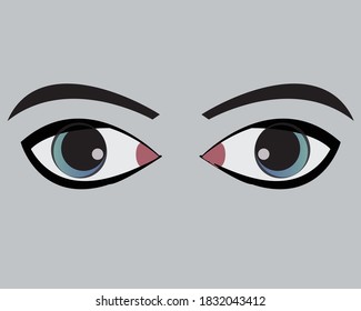 Anime Cartoon Eye illustration vector