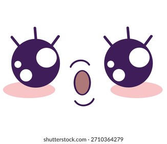 anime character expression wow cute chibi art character wonder expression eyes