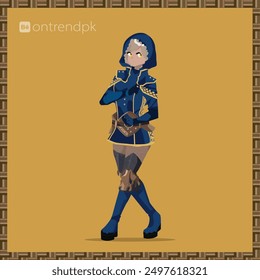 Anime characters digital fantasy vector art